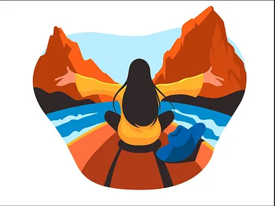 Tours and Travel Flat illustration branding graphic design illustration illustration book cover