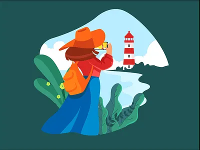 Tours Flat illustration branding graphic design illustration illustration book cover