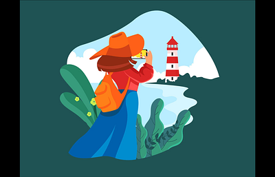 Tours Flat illustration branding graphic design illustration illustration book cover