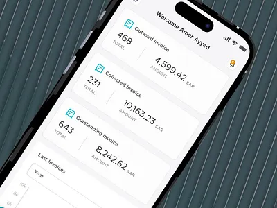 InvoiceQ Mobile App android app animation clean design imhassanali invoiceq ios app minimal mobile app modern product uexde ui ux