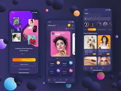 Influence Made Seamless – UI for the Modern Creator dribbble shot