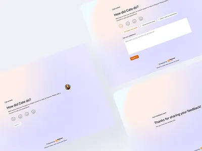 Call Feedback Flow ai callfeedback cleanui feedback feedbackform feedbackui figma formdesign gradientui interfacedesign minimaldesign productdesign uidesign uiux userfeedback userflow uxdesign webappdesign wendesign