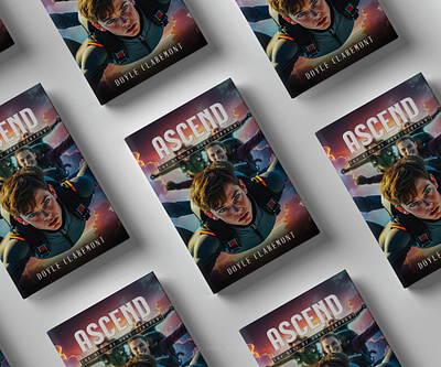 ASCEND: Dynamic YA Sci-Fi Book Cover Art adobe photoshop graphic design graphic designer lamia akter modern book cover