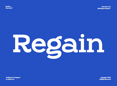 GC Regain bold display slab serif font branding canva claen corporate decorative display elegant magazine retro slab slab serif style stylish trend trendy typeface typography vintage