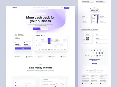 AI Finance Landing Page – Modern UX/UI Design ai finance design design inspiration digital banking finance landing page finance website financial services fintech fintech design fintech ui investment landing page ui minimal saas saas design startup ui ui design uiux