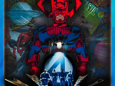 Fantastic Four Movie Poster advertising branding cinema comics design fantastic four graphic design illustration marvel movie poster poster poster design social media social media content