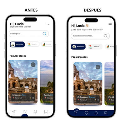 Rediseño aplicando UX/UI ui ux