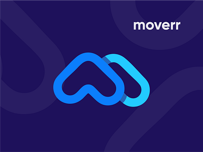 Moverr - M logo concept geometric logo