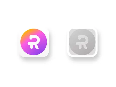 Logo Design, App Icon for Fintech Company | PesoRedee bright finance fintech funny gradient graphic design icon icon app ios ios app letter r mobile app mobile icon product product design ui vector