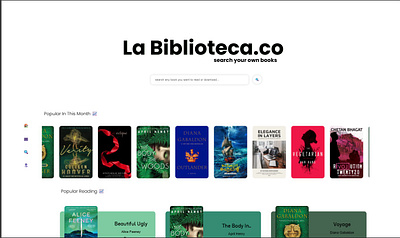 La Biblioteca.co| A Free Book Searching App | E Library UI/UX 🎨 animation graphic design motion graphics ui