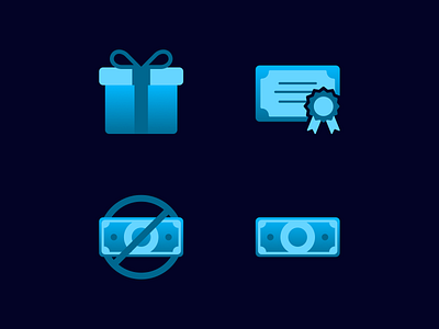 Event Icon Set anbean kampüs blue icons certificate icon design event icons figma free icon gift icon icon set money icon no money icon prize icon ui ui icons ux