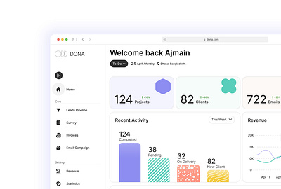 SaaS | CRM UI Design ajmain fayek branding cart design clean ui color creative ui custom ui daily ui kpi modern ui nav bar design product design saas sales dashboard design trend 2025 trendy design typography ui ui ux uxd