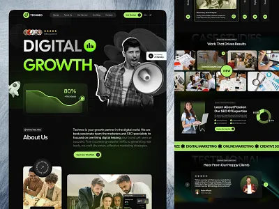 SEO Agency Website | Landing Page UI/UX Design agency agency website digital agency digital marketing homepage landing page search engine optimization seo seo agency seo agency website seo company seo marketing seo services uiux uiux design web design website website design