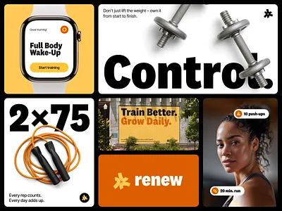 Renew Wellness & Sport Branding brand brand identity brand sign branding design graphic design halo lab identity logo logo design logotype marketing packaging