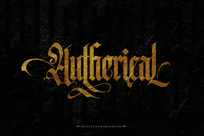 Autherical Typeface alternate font autherical typeface black letter black lettering black metal calligraphy font decorative fraktur gothic font gothic style headline retro style poster tattoo tattoo font
