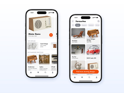 Industrial design app app design chair design dieter rams favourites furniture futura industrial interface isokon mobile modernism product design ui