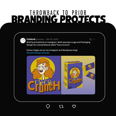 'Coco Crunch' branding graphic design illustration