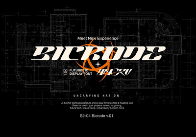 Bicrode - Display Font bicrode display font display font font typeface futuristic font futuristic typeface modern font