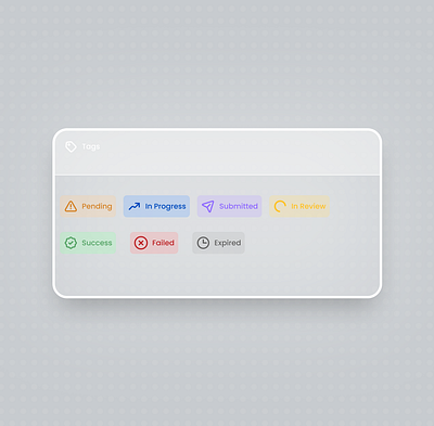 Clean Status Tags UI — Simple, Colorful, Effective! adminpanel cleandesign colorcoding dashboardui designinspo dribbbleshots figmadesign interfacedesign microinteractions minimalui modernui productdesign saasdesign statustags tagdesign uicomponents uidesign uielements uxdesign uxinspiration