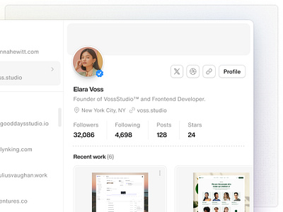 Profile quick search — Untitled UI cmd k cmdk command k commandk product design quick search ui design user interface user profile