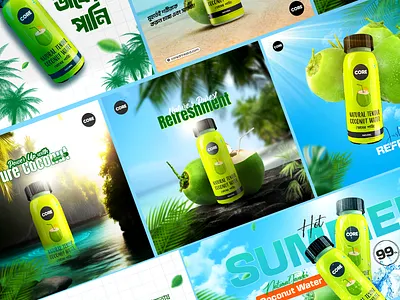 Social Media Poster 3d adcreative animation beveragebranding branddesign branding coconutdrink coredrink creativedirection drinksdesign graphic design logo motion graphics packagingvisual posterdesign productposter tropicaldesign ui visualidentity