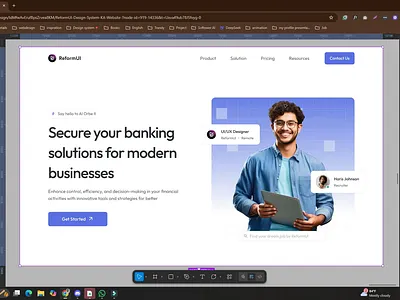 ReformUI Design system colors token System branding design design system figma graphic design modern ui ui design ux