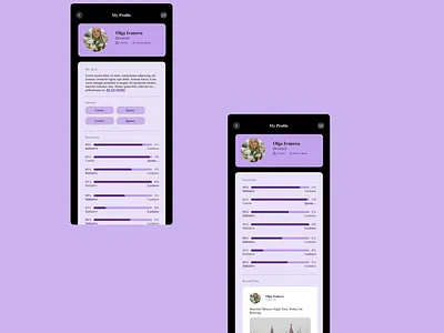 DailyUI 006 Dating Application User Profile UI #dailyui ui