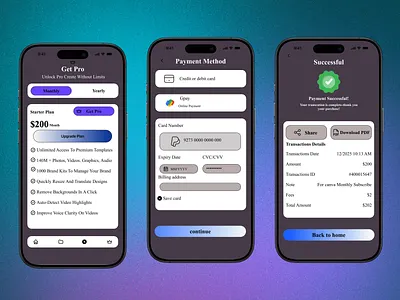 subscription Plan branding design dribbble figma mobilescreen ui uiux user experience userinterface