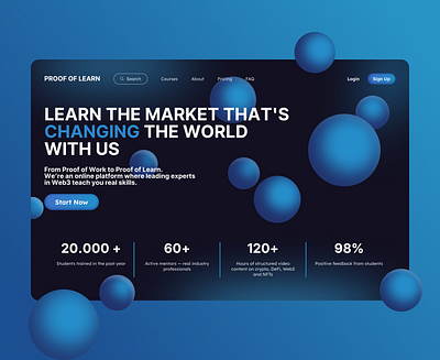 Crypto Courses Platform - UI clean cryptodesign cryptoplatform defi designer moderndesign nft pricingpage uidesign web3