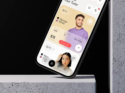 📚 Mobile design for the language learning app | Hyperactive app app design application clean design colors concept design e learning hyperactive ios language app light mobile mobile design product design saas ui user experience user interface ux