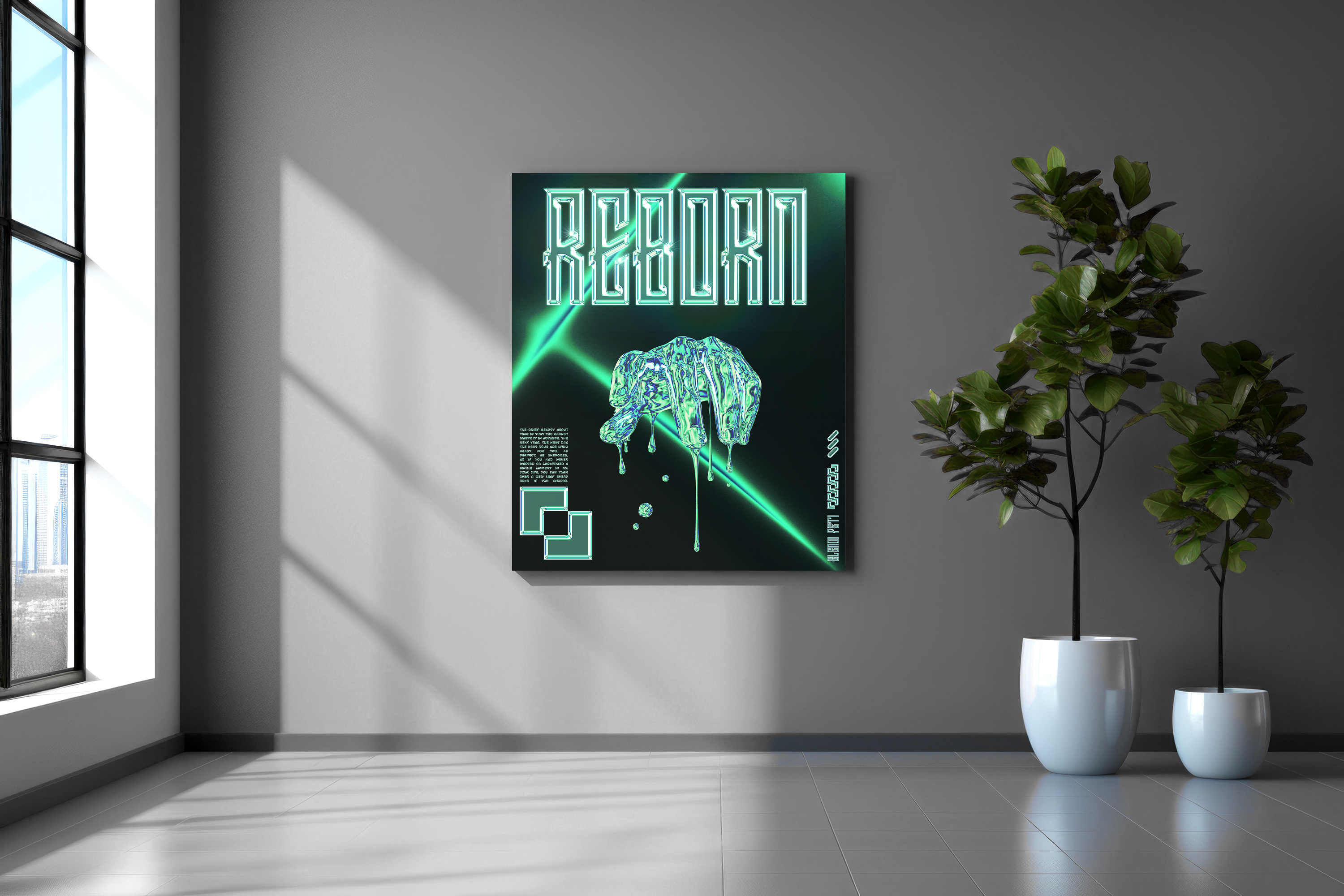 Reborn Poster Design branding design digital art graphic design illustration poster art poster design typography