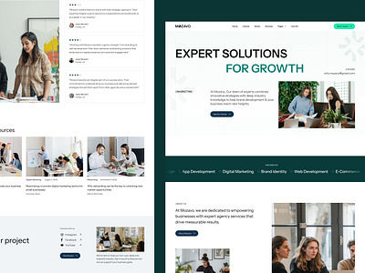 Mozavo - Portfolio & Agency Website Template agency agency landing agency landing page agency website branding builtwithwebflow business it company madeinwebflow madewithwebflow marketing portfolio software startup technology webflow
