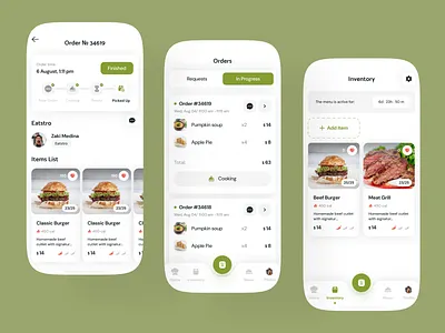 Restaurant Order - App Design app design delivery app design food food app food delivery food delivery app mobile mobile app mobile app design mobile design restaurant restaurant app ui ui design ux