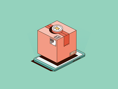 Package Delivered artificial automation box delivery deliverytracking ecommerceui emptystates fedex flatillustration graphic design illustration isometricillustration mobile notificationdesign packagedelivery phones ui uidesign vector web illustrations
