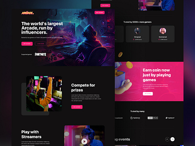 Landing Page Design branding design graphic graphic design illustration landing page design logo manypixels ui ux vector