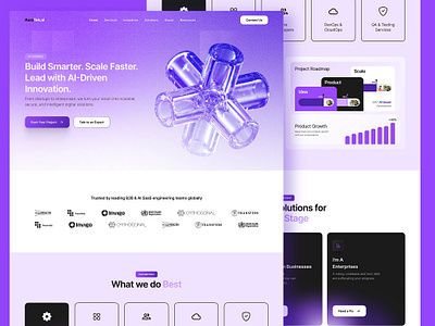 AI Website - UI UX ai ai ui ai website design inspirition figma design intrective ui ios landing page ui uiuxdesign ux web page