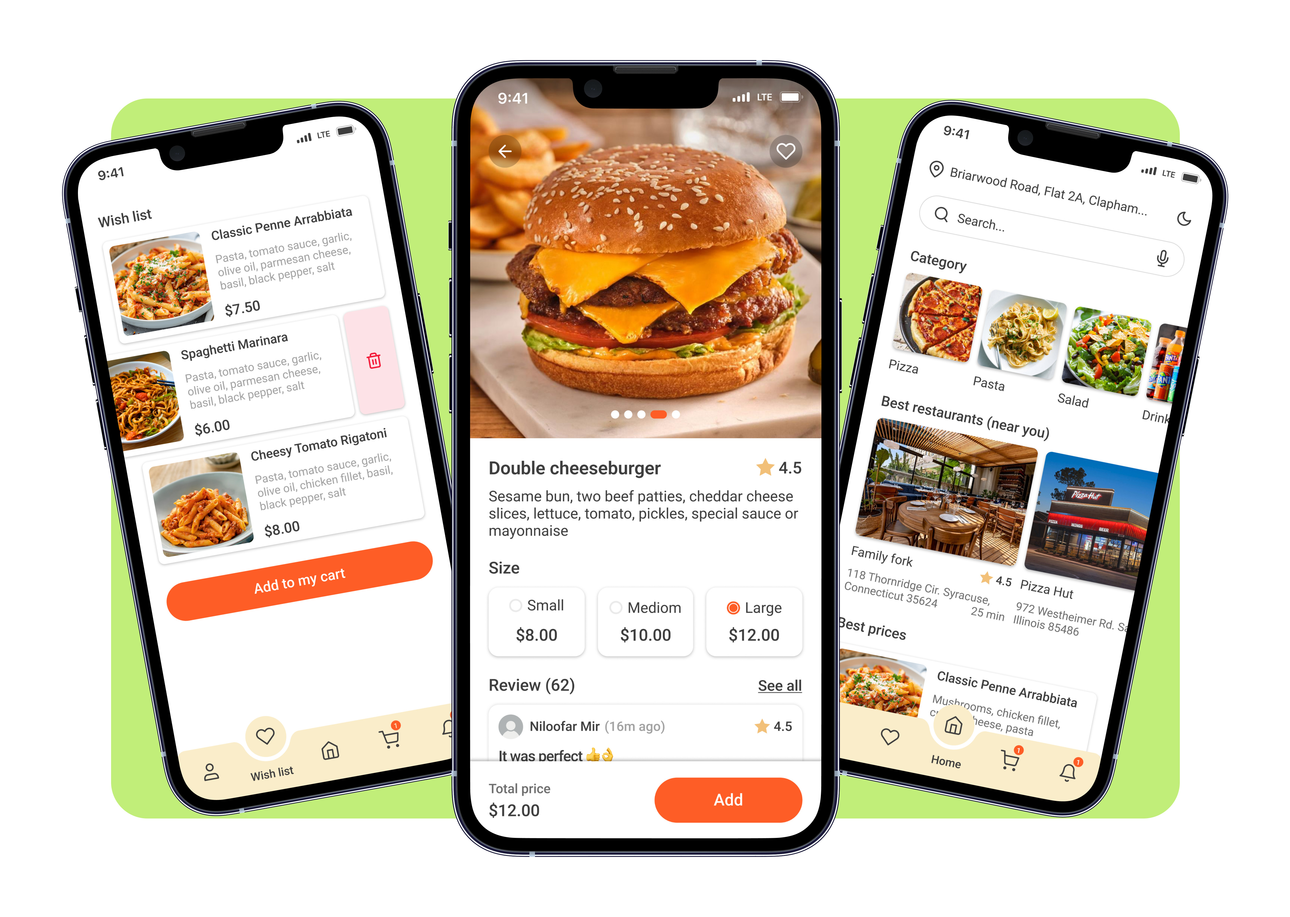 Food App Design app burger coffee creativedesign delivery design food foodapp logo menu nadiahashemi pizza restaurant ui uidesign userexperience userinterface ux