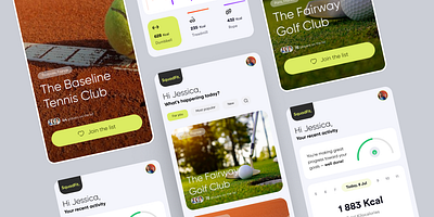 SquadFit app branding figma graphic design mobile ui ux webdesign