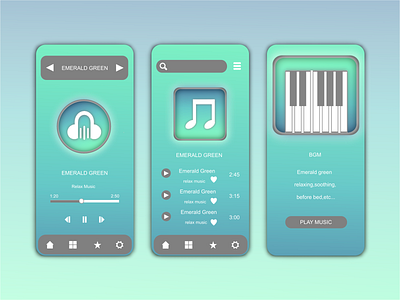 Mobile App Design for Music graphic design icon icon design logo logo design mobile app mobile app design syambol ui ui design