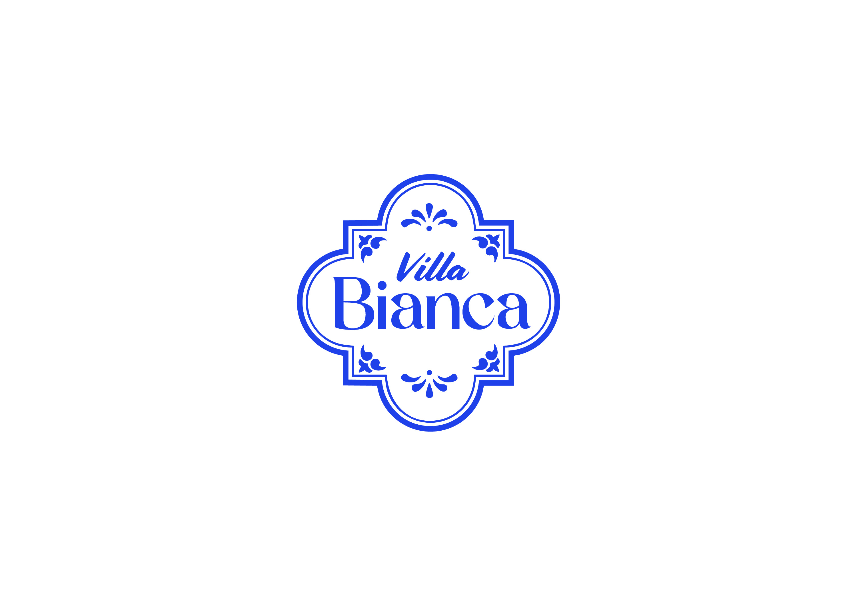 Villa Bianca branding design graphic design illustration logo typography vector villa bianca logo