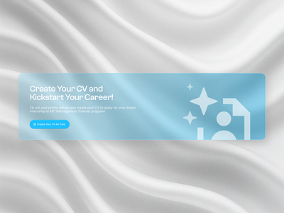 CTA Card Exploration – CV Builder Prompt anbean kampüs blue cta card cta cta card cta card design cta design design design exploration design inspiration figma interface ui ux visual exploration