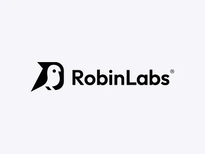 Robin Labs Logo Design bold brand design brand identity branding clean corporate identity it lab logo logo design logo wordmark logotype robin saas smart startup tech technology visual identity wordmark