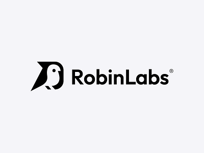 Robin Labs Logo Design bold brand design brand identity branding clean corporate identity it lab logo logo design logo wordmark logotype robin saas smart startup tech technology visual identity wordmark