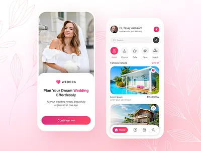 Destination Wedding Planning App Design app app interfaces application ui best app design destination wedding mobile app design mobile app ui mobile ui design modern app ui modern ui ui ui design ui ux ui ux design ux wedding wedding app wedding planner app wedding planning wedding planning app