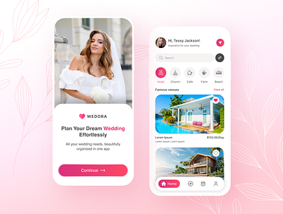Destination Wedding Planning App Design app app interfaces application ui best app design destination wedding mobile app design mobile app ui mobile ui design modern app ui modern ui ui ui design ui ux ui ux design ux wedding wedding app wedding planner app wedding planning wedding planning app