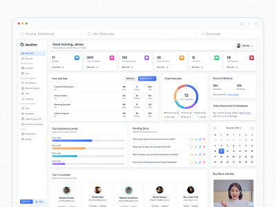 Recruitment Management Hub app design best design agency on dribbble dashbboard dashboard design agency hiring hr human resource minimal design product design pwa saas design saasfactor ui user experience user interface ux web design