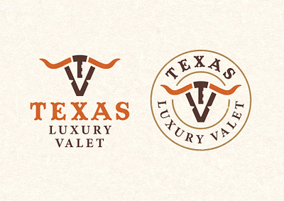 Texas Luxury Valet american apparel brand identity branding cattle cattle brand clothing custom logo ideas logo longhorn ranch simple logo texas tshirt vintage vintage illustration western western logo