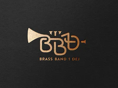 Brass Band 1 Dej brass band icon logo minimalist music trumpet