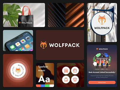 WolfPack Brand Design brand creation brand design brand identity branding design digital design graphic design graphicdesign illustration logo logo design product design typography ui ux visual identity website design