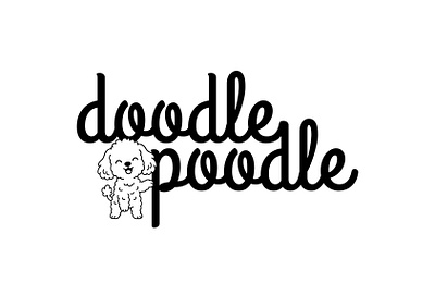 Doodle Poodle graphic design illustration logo poodle